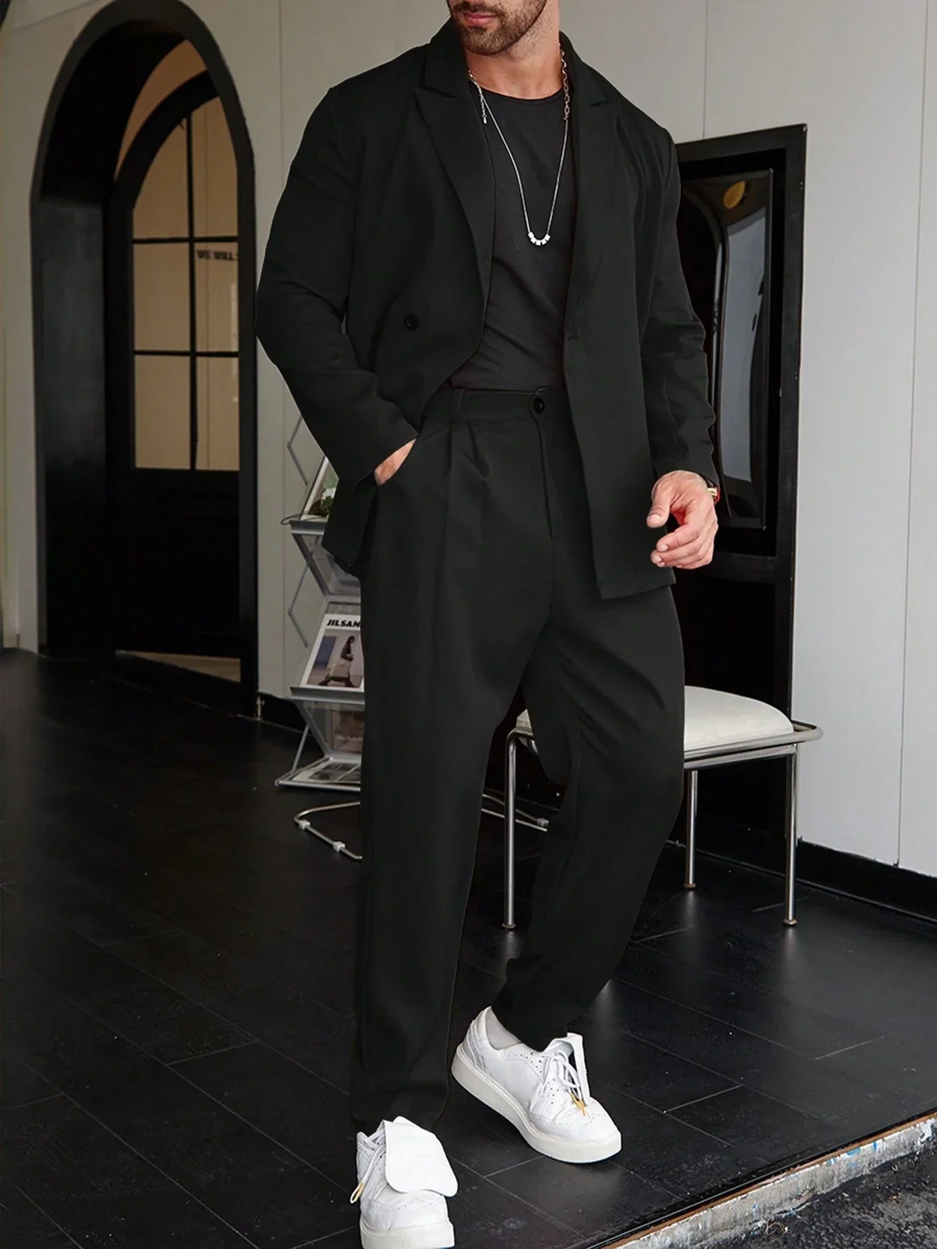 Old Money Casual One-Color Men’s Suit