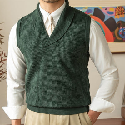 Old Money Retro Casual Warm Vest