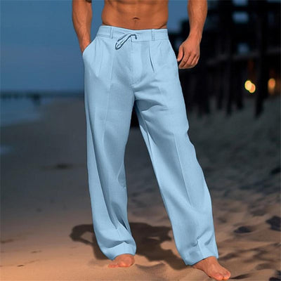 Men’s straight leg trousers with timeless look for everyday wear