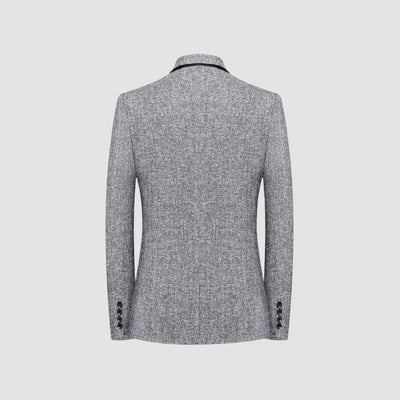 Old Money Italian Style Slim Fit Single-Breasted Suit Jacket