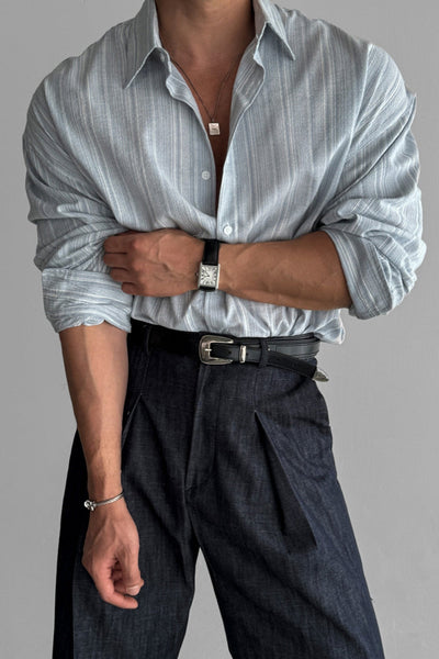 Old Money Striped Non-Iron Sun Protection Shirt