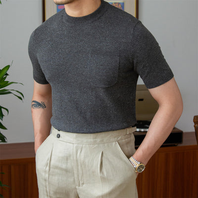 Old Money Knitted Linen Blend T-Shirt