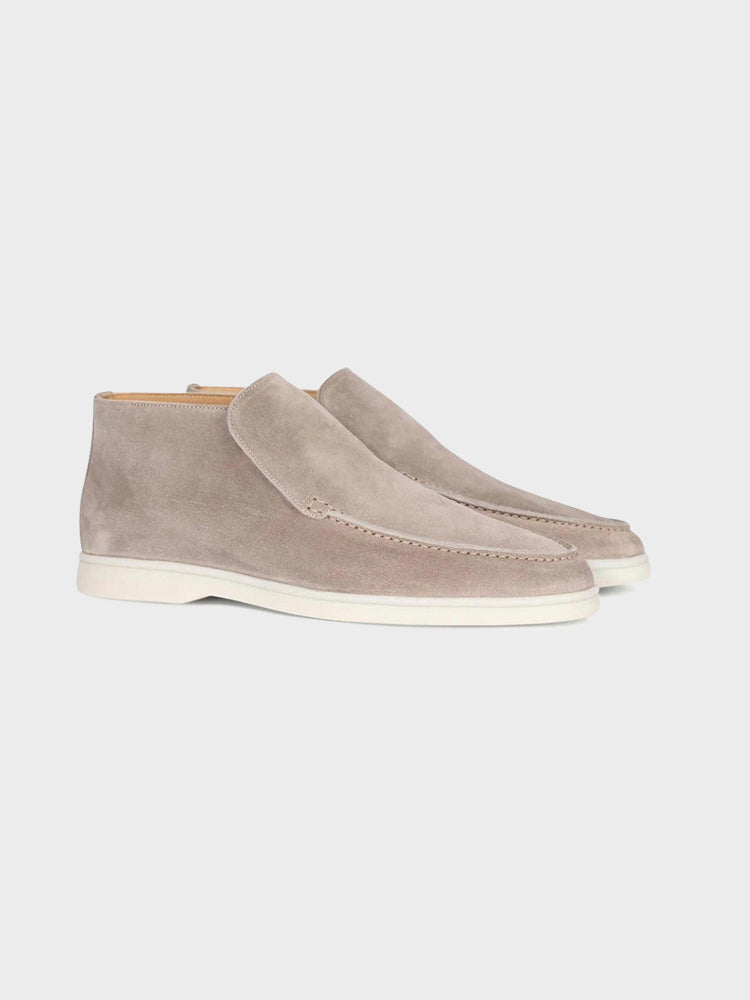 High Suede Loafers