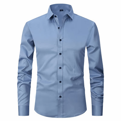 Old Money Stretch Button-up Shirt