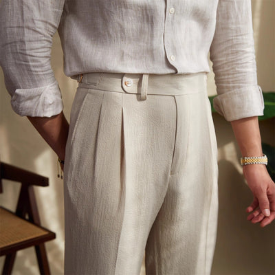 Old Money Old Money Naples Mid-Waist Trousers